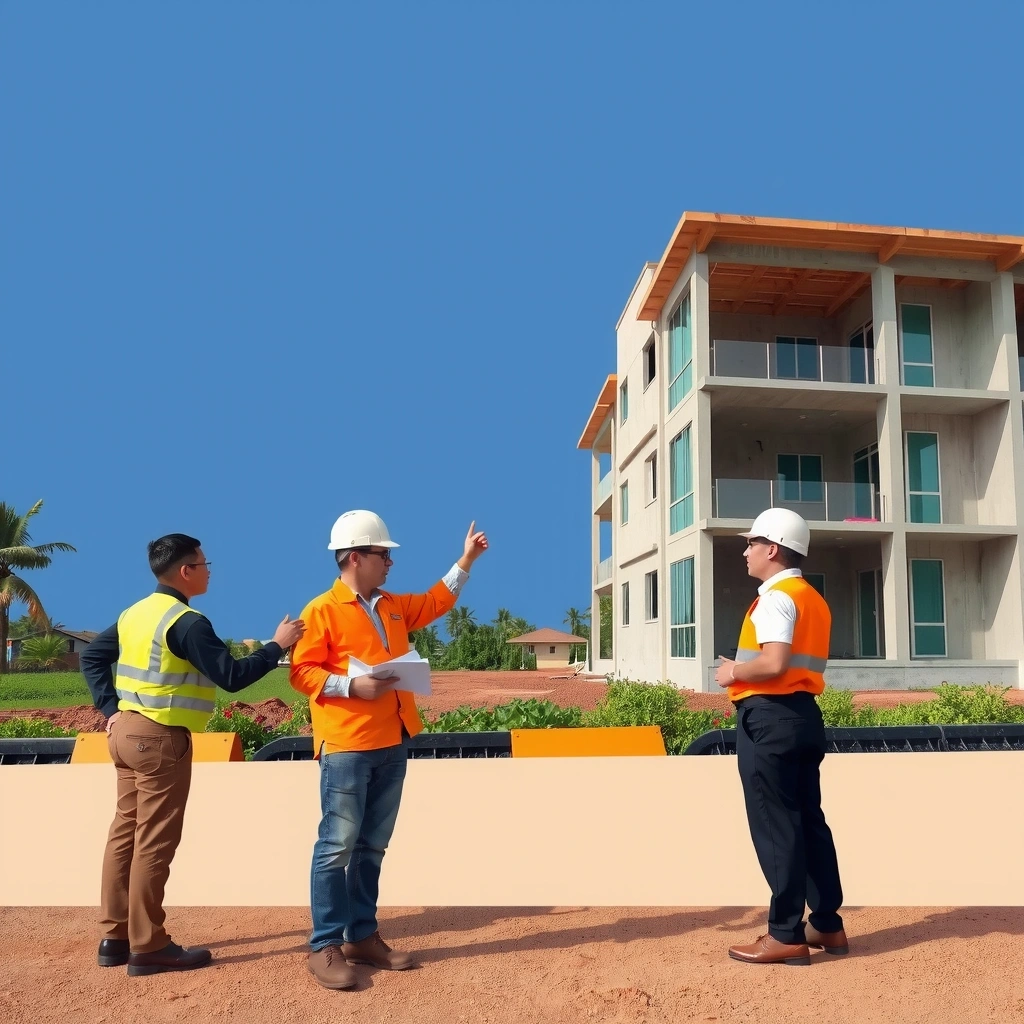 ConstructGroup construction team working on a modern building project in Cebu