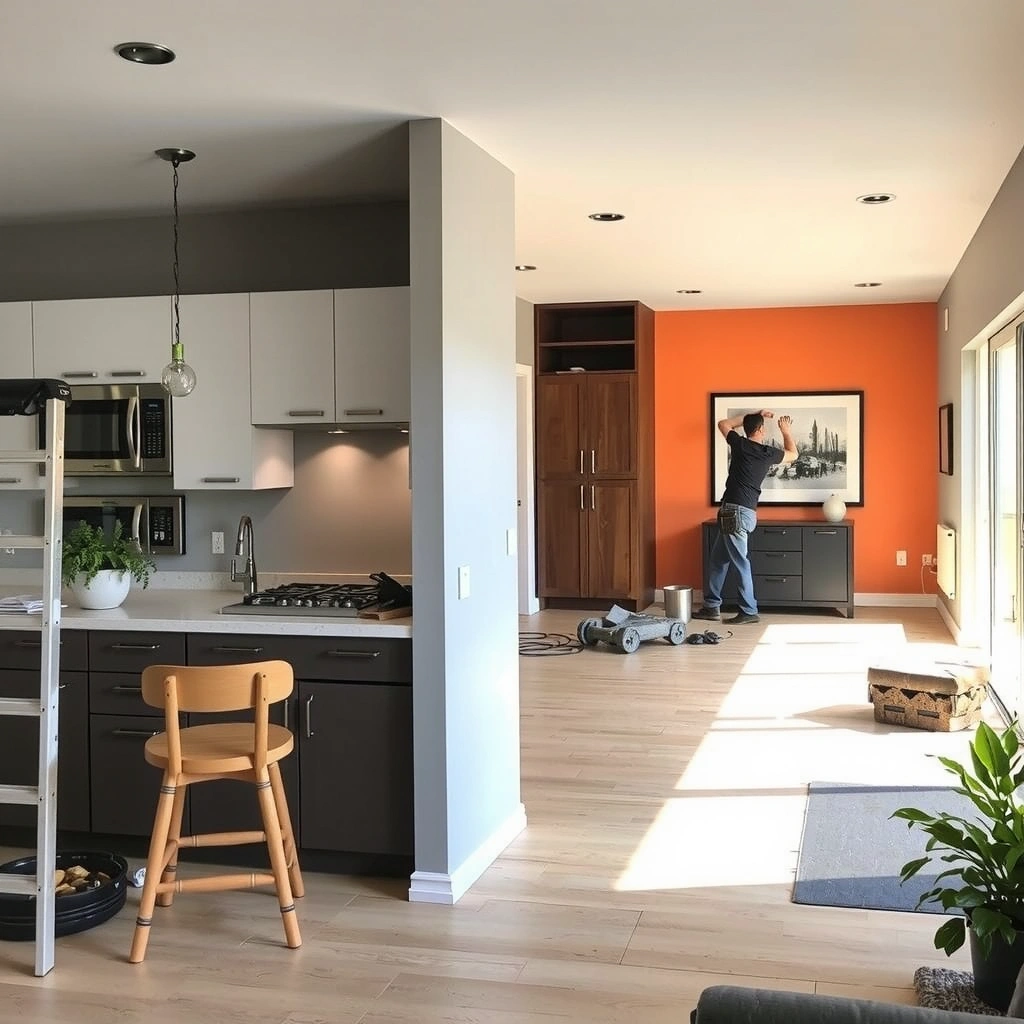 Home renovation and remodeling project